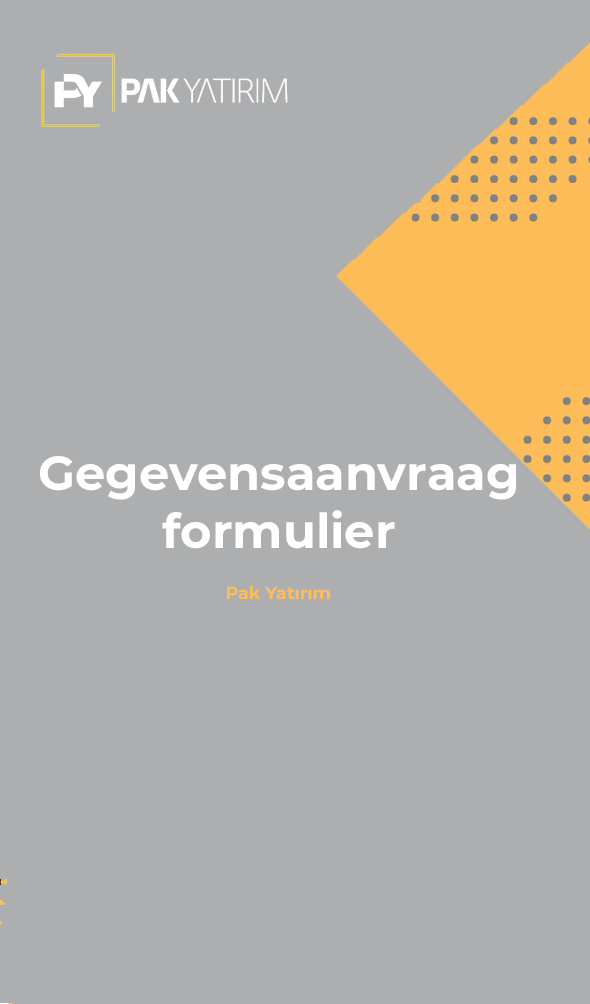 Kişisel Veri Başvuru Formu || Pak Yatırım